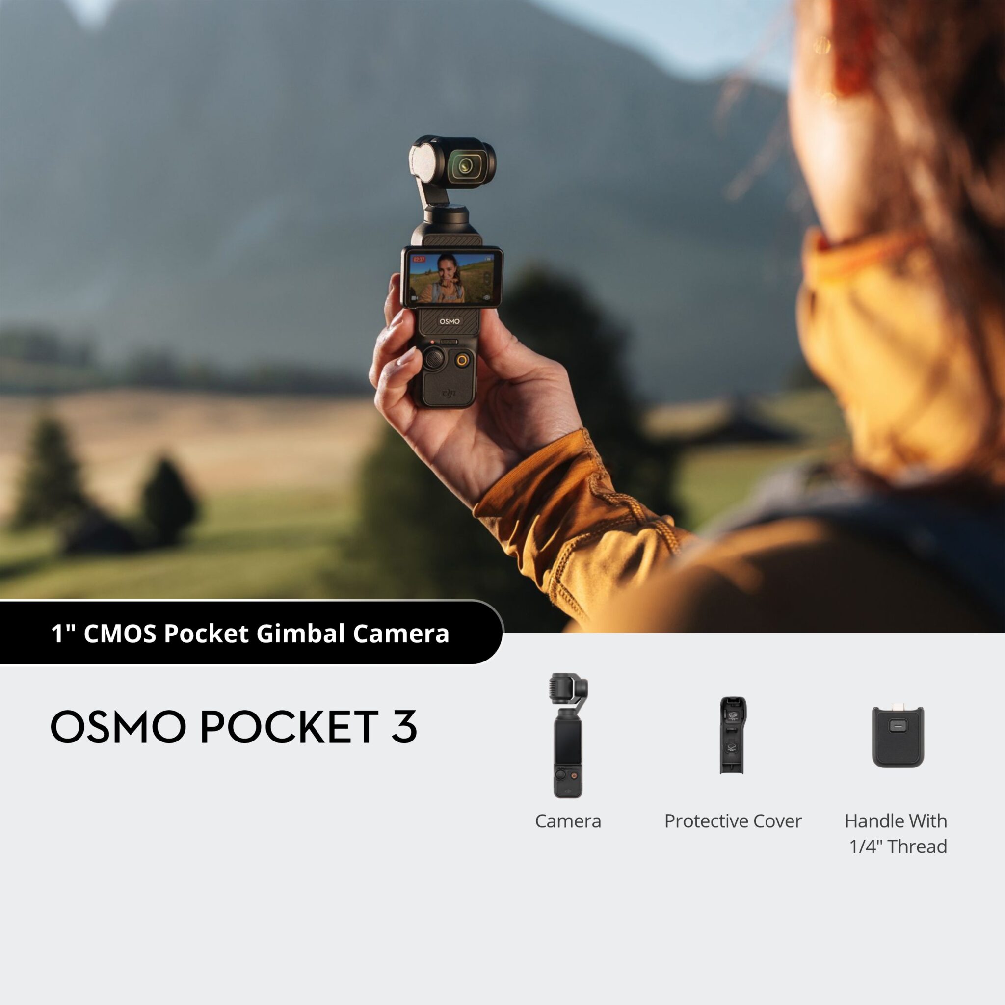 DJI Osmo Pocket 3– larger sensor, 4K 120p & 10bit D-Log M